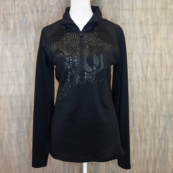Under Armour ColdGear Black Fitted Half-Zip Pullover | Women's Size Medium - Picture 1 of 11